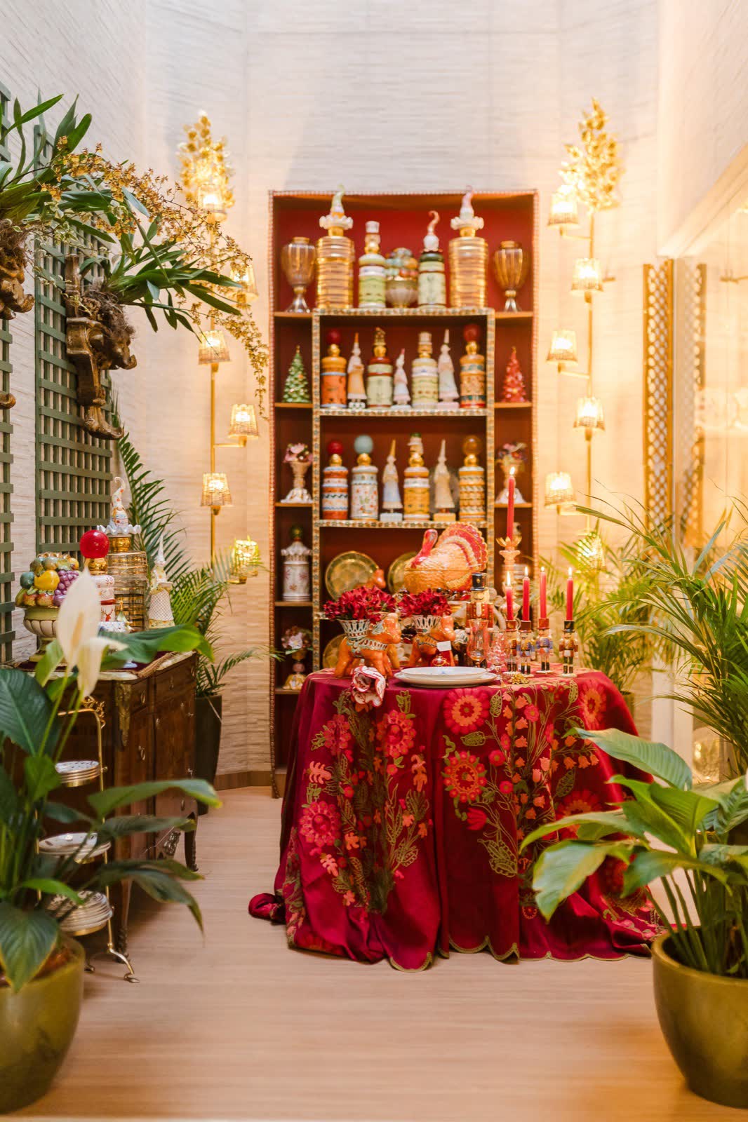Vitrine de Natal no ateliê